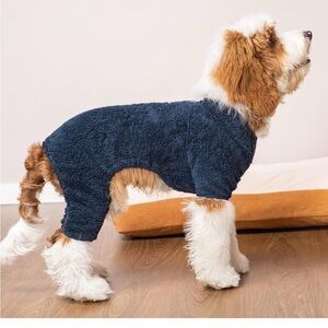 Cozy dog fleece in blue, Green and Purple